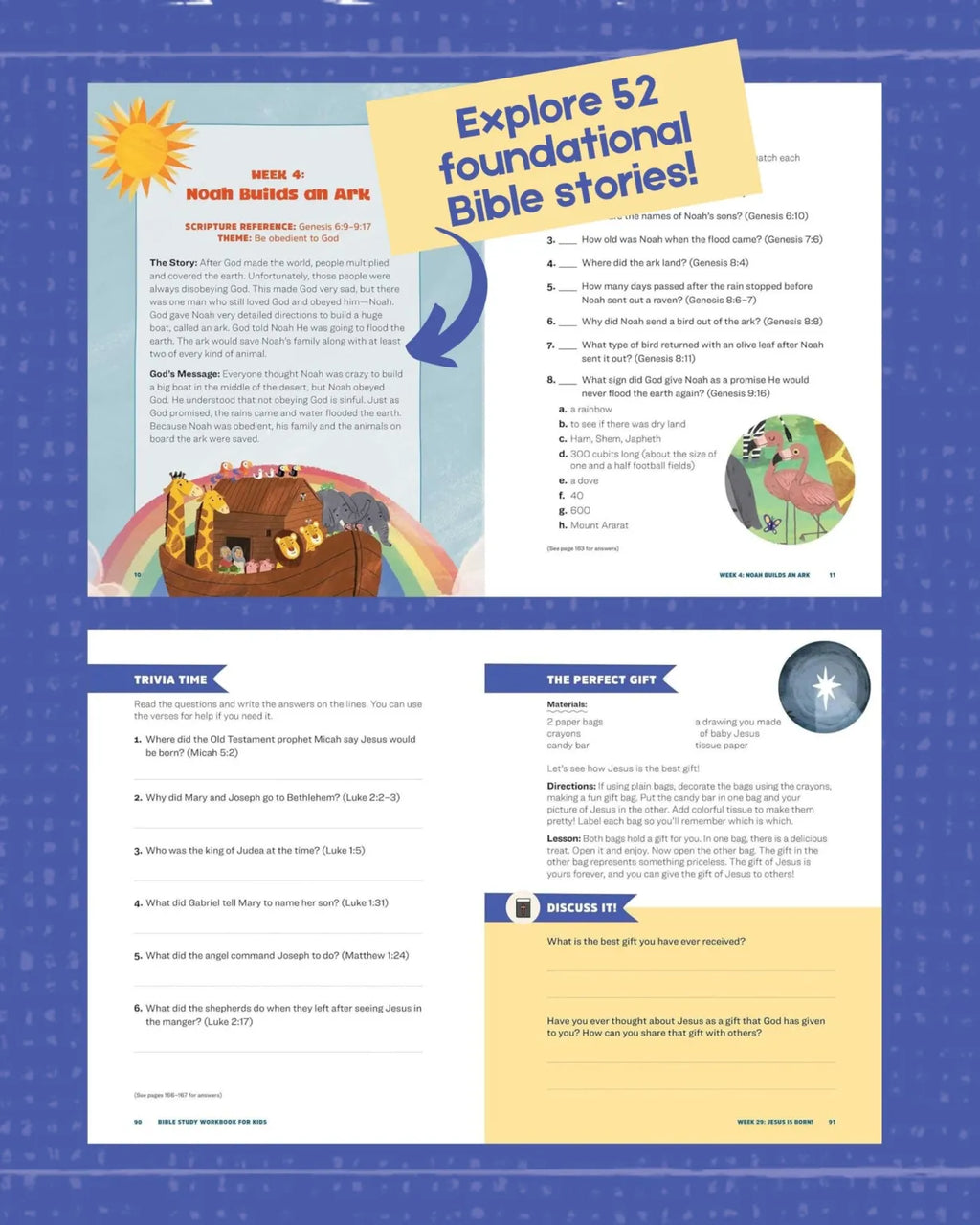 Bible Study Workbook for Kids: Lessons, Activities, Quizzes, and Quest ...